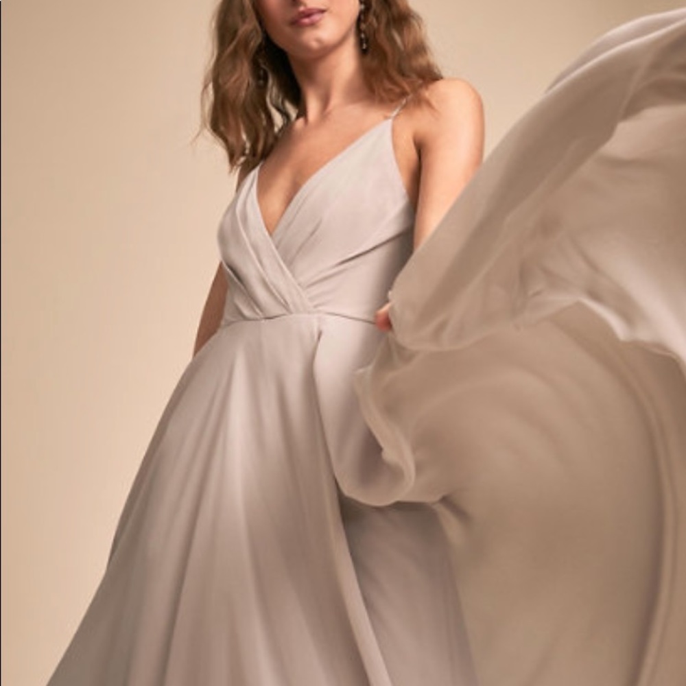 BHLDN Eva Bridesmaid Dress - Grey